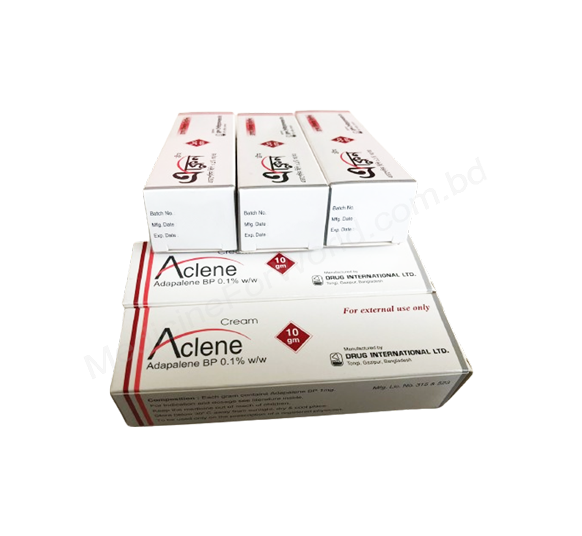 Aclene cream- Generic Adapalene- Drug International Pharma