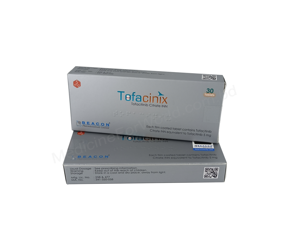 Tofacinix- 通用的 托法替尼/托法替布- 孟加拉碧康制药