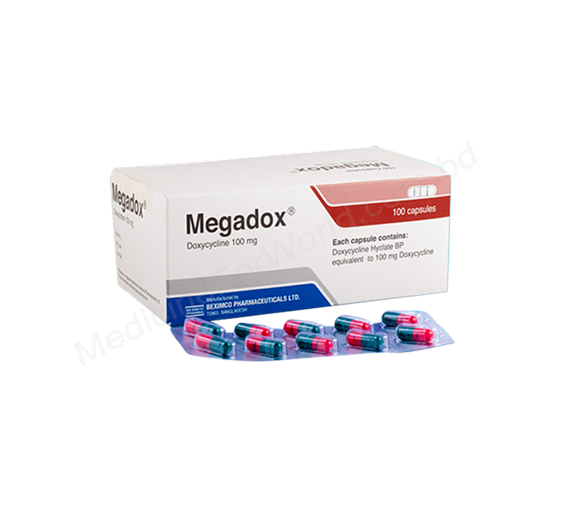 MEGADOX- 通用的 DOXYCYCLINE HYCLATE- Beximco制药有限公司