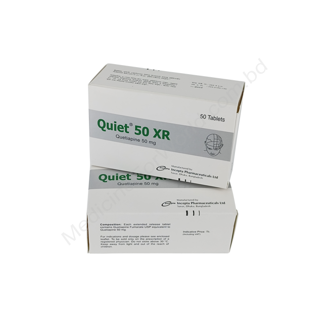 Quiet XR- Generic QUETIAPINE FUMARATE- Incepta Pharma