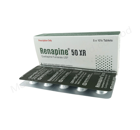Renapine XR- Generic QUETIAPINE FUMARATE- Renata Pharma