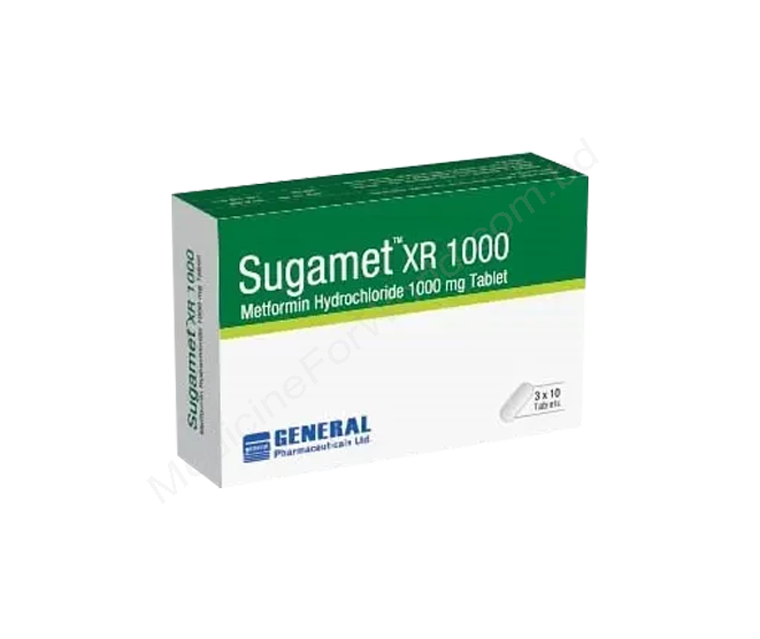 Sugamet XR- Generic METFORMIN HYDROCHLORIDE- General Pharma