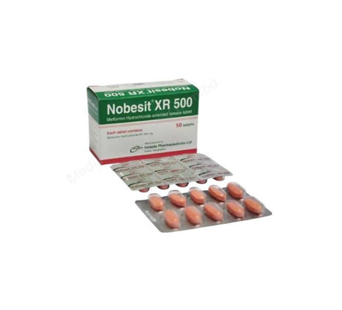 Nobesit XR- Родовое METFORMIN HYDROCHLORIDE- Incepta Pharma