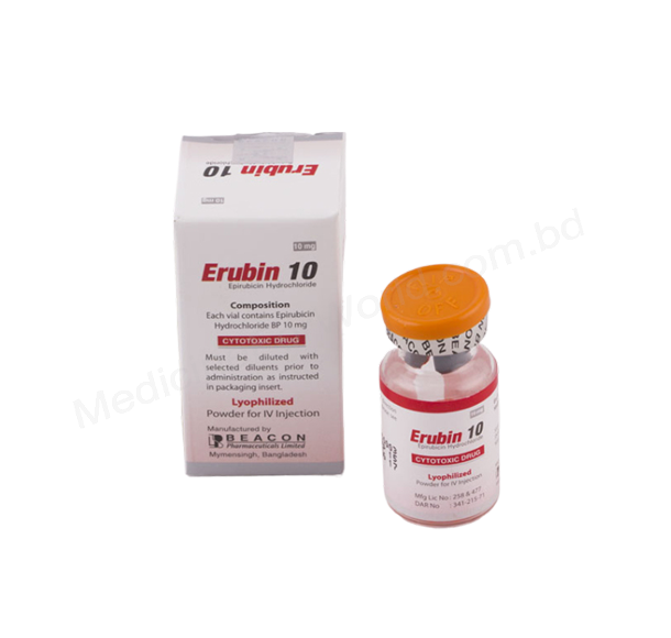 Erubin- Родовое EPIRUBICIN HYDROCHLORIDE- Beacon Pharma