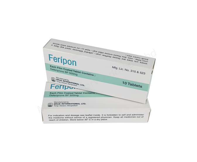 Feripon- Generic Deferiprone- Drug International Pharma