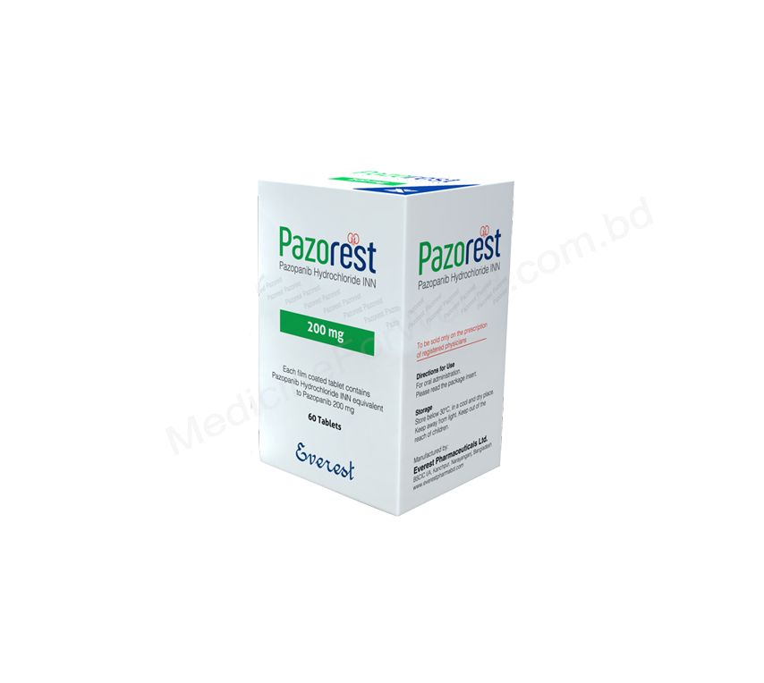 Pazorest- Родовое Пазопаниб- Everest Pharma