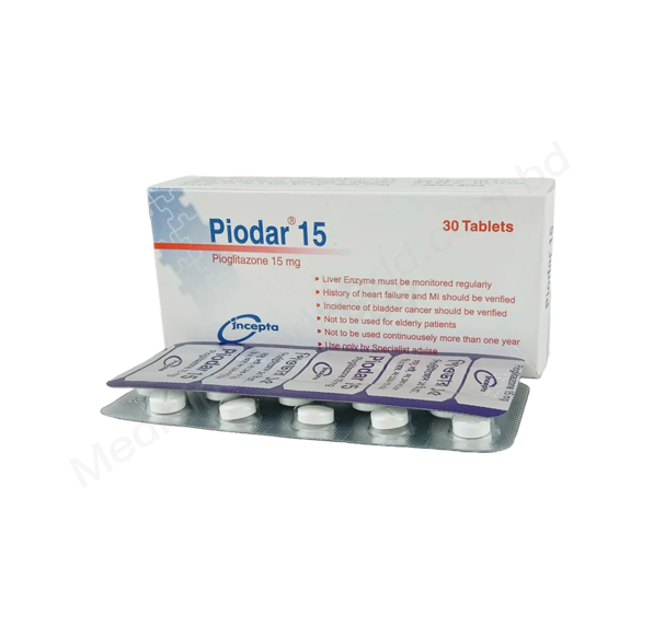 Piodar- Родовое пиоглитазон- Incepta Pharma