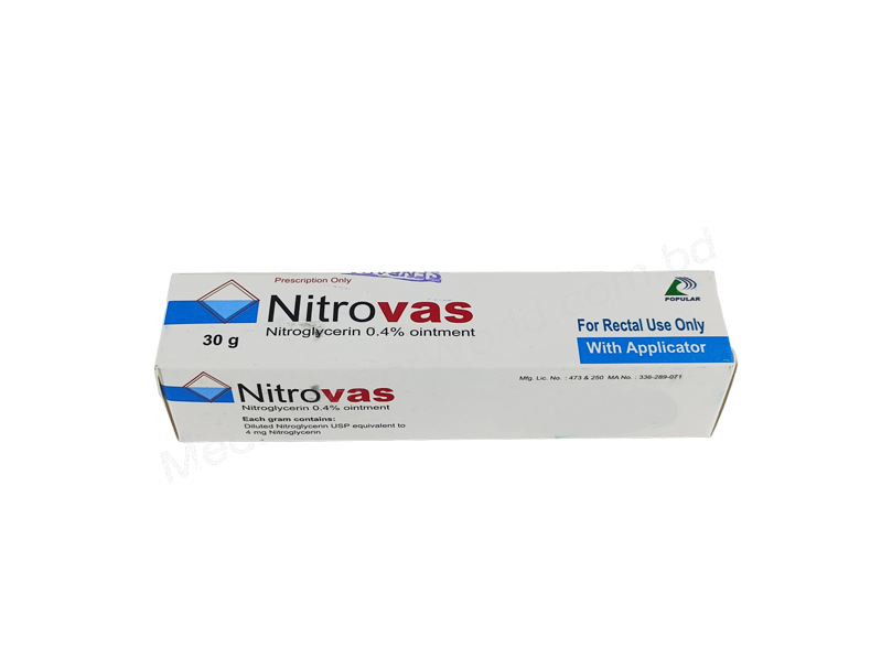 Nitrovas- Generic Nitroglycerin- Popular Pharma