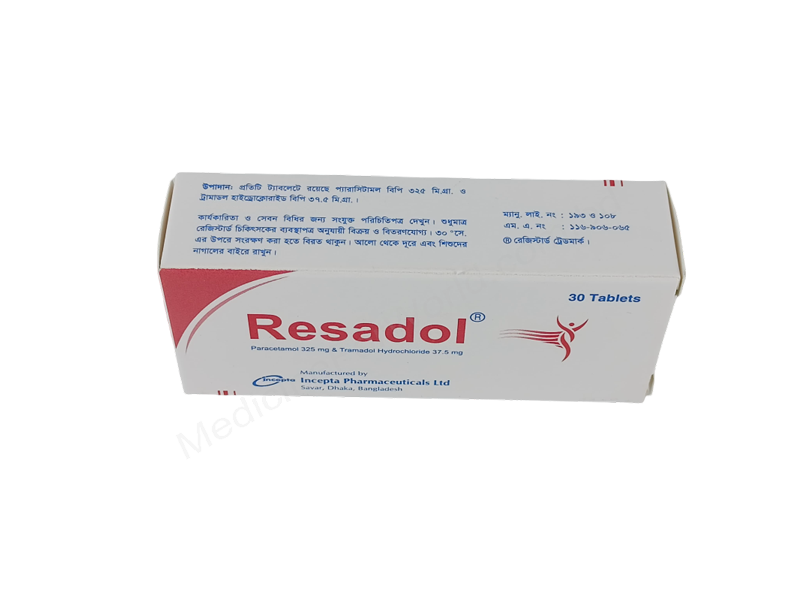 Ресадол- Родовое Парацетамол & трамадола гидрохлорид- Incepta Pharma