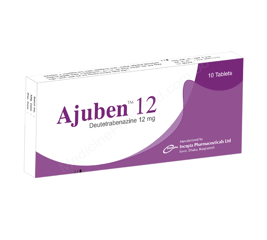 Ajuben- Generic Deutetrabenazine- Incepta Pharma