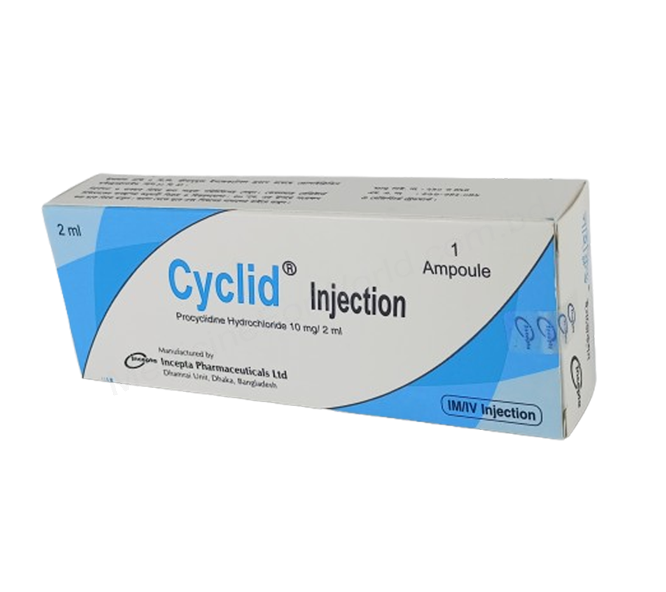 Cyclid- 通用的 盐酸丙环啶- 孟家拉伊斯达制药
