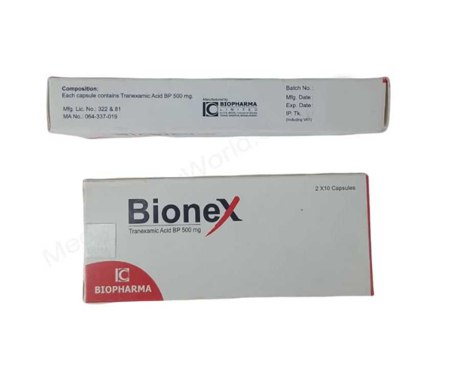 Bionex- Родовое Транексамовая кислота- Biopharma Limited