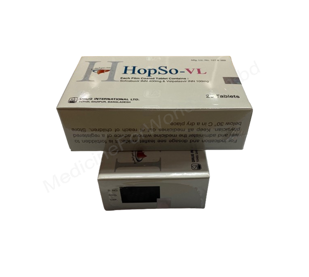 Hopso-VL- Generic Sofosbuvir+ Velpatasvir- Drug International Pharma
