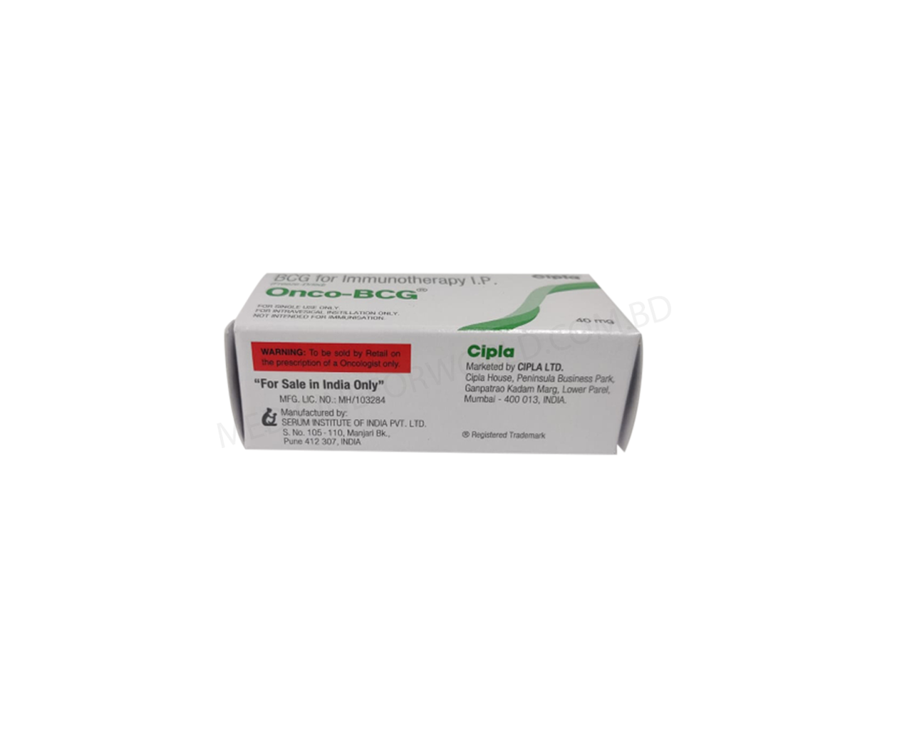 Onco-BCG- Родовое Bacillus Calmette Guerin- Cipla Pharma