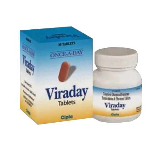 Viraday- Generic Efavirenz + Emtricitabine + Tenofovir disoproxil fumarate- Cipla Pharma