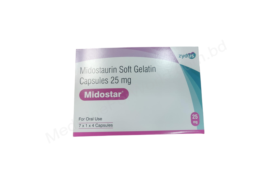 Midostar- Родовое мидостаурин- Zydus pharma