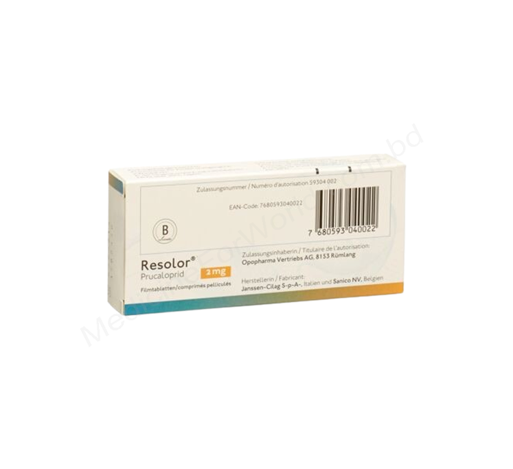 Resolor- 通用的 Prucalopride- JANSSEN-CILAG Pharma