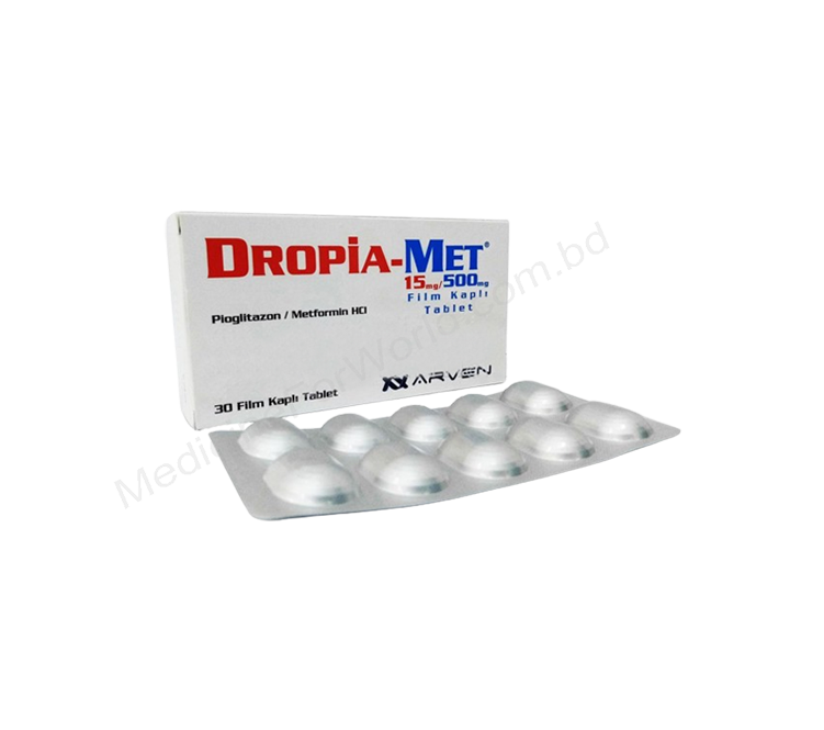 Dropia-met- 通用的 PIOGLITAZONE + METFORMIN- ARVEN Pharma
