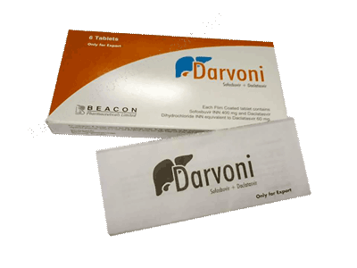 Darvoni- 通用的 索非布韦+达卡他韦- 孟加拉碧康制药