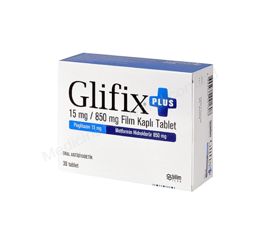 GLIFIX PLUS- Generic PIOGLITAZONE + METFORMIN- BILIM Pharma
