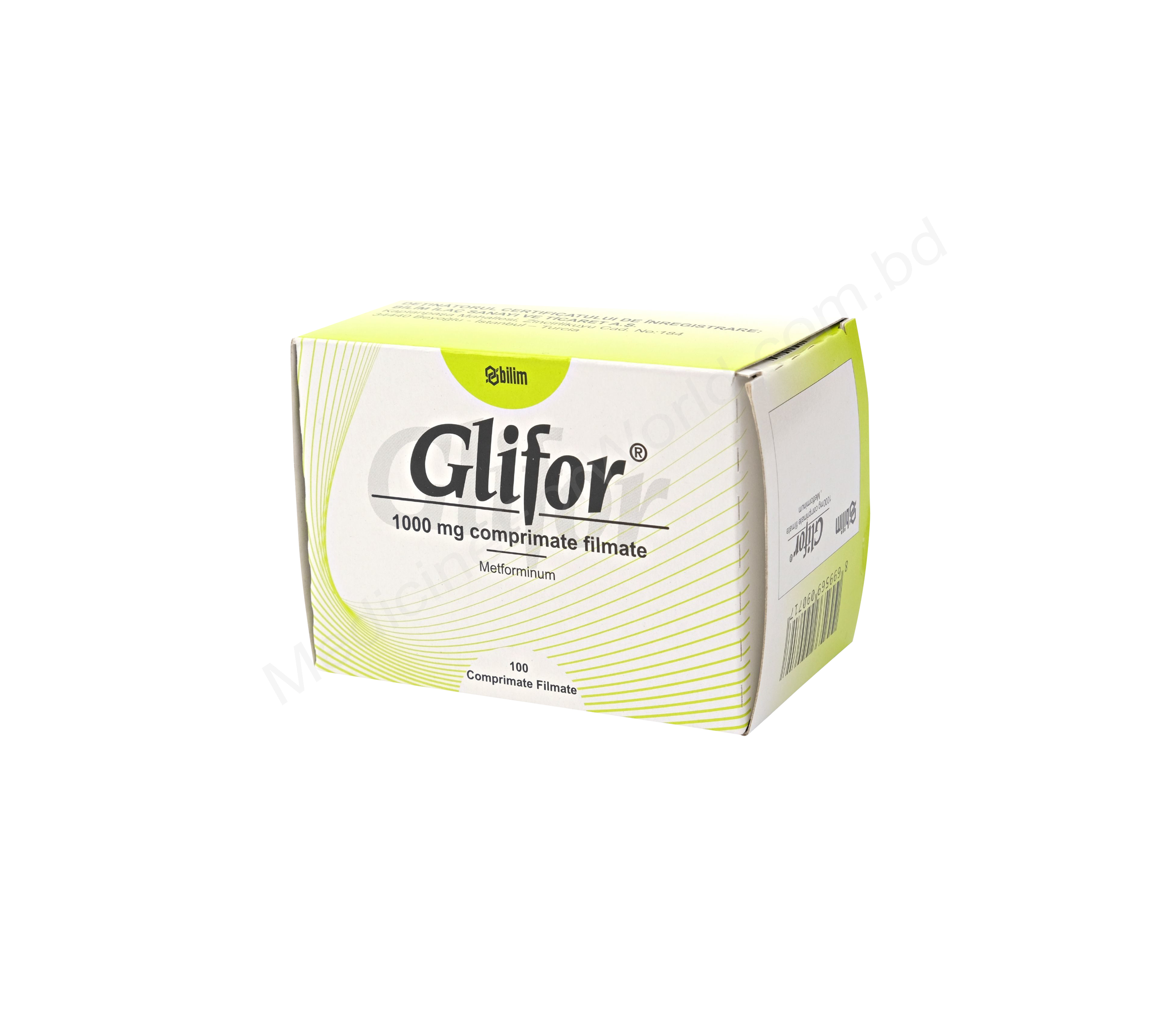 GLIFOR- Generic METFORMIN HYDROCHLORIDE- BILIM Pharma