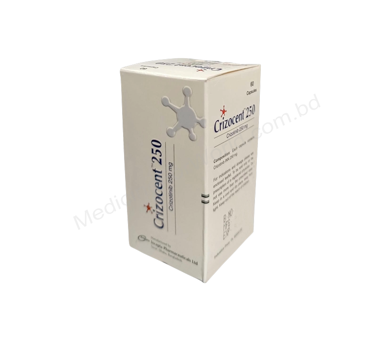 Crizocent- 通用的 克唑替尼/克挫替尼- 孟家拉伊斯达制药