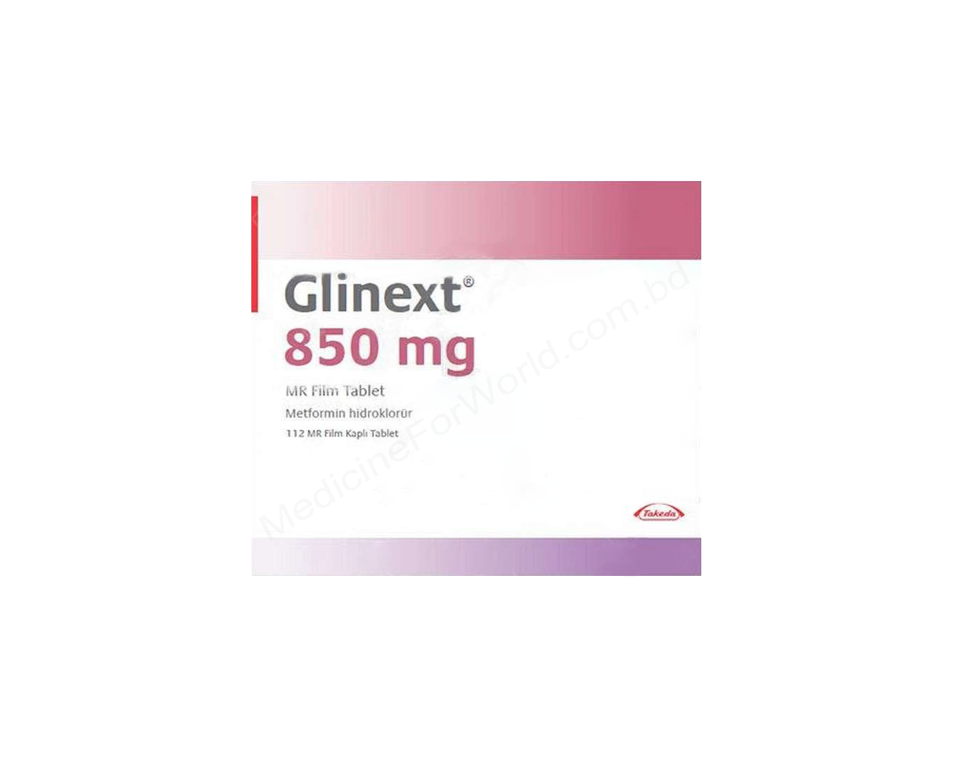 GLINEXT MR- 通用的 METFORMIN HYDROCHLORIDE- Takeda Pharma