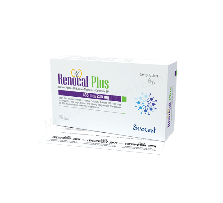 RENOCAL PLUS- Generic Calcium Acetate + Heavy Magnesium Carbonate- Everest Pharma