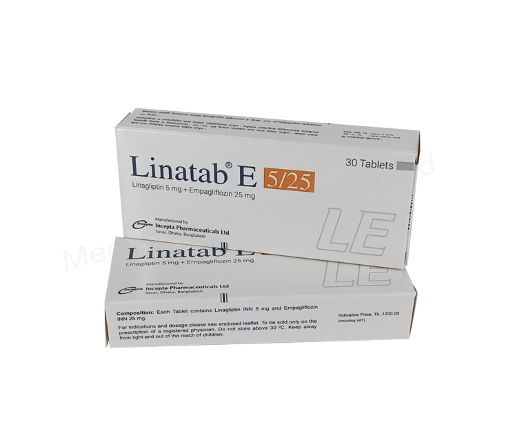 Linatab E- Родовое Линаглиптин + эмпаглифлозин- Incepta Pharma