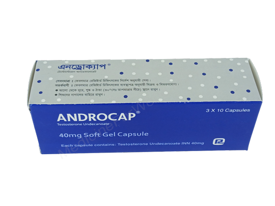 Androcap- Generic Testosterone Undecanoate- Renata Pharma