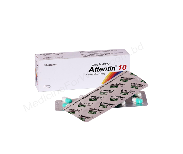 Attentin- 通用的 Atomoxetine Hydrochloride- Unimed Unihealth Pharma